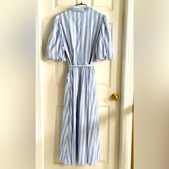 Ashley Stewart Dress Cotton Blend‎ Belted Maxi With Pockets Size 14/16 - Picture 3 of 9
